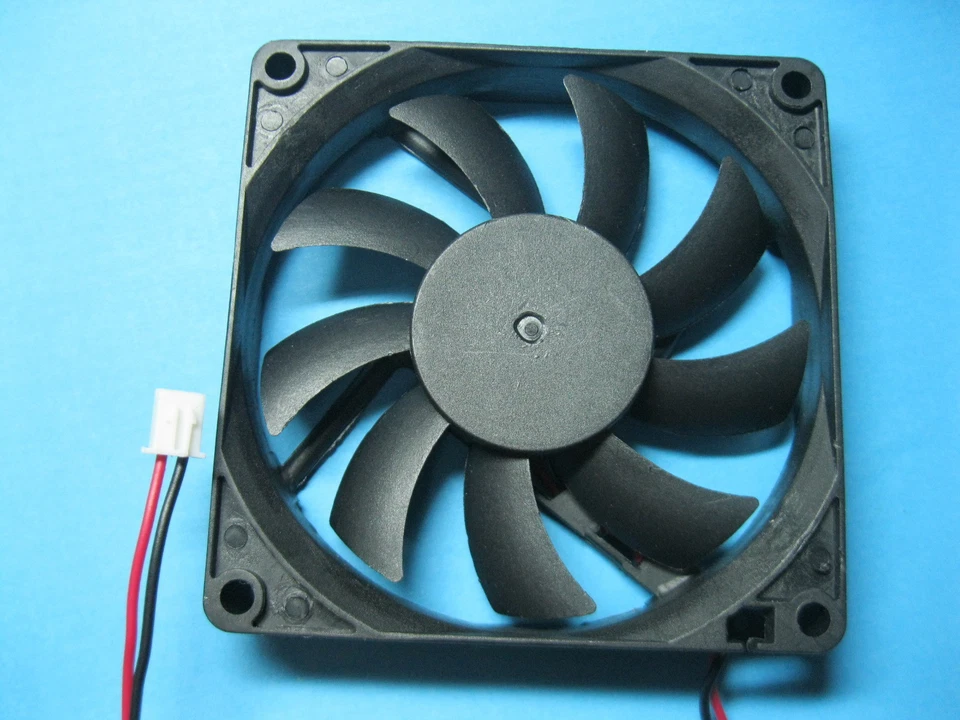 2 pcs Brushless DC Cooling Fan 12V 8015S 9 Blade 80x80x15mm 2pin Sleeve Bearing - Image 4 of 4