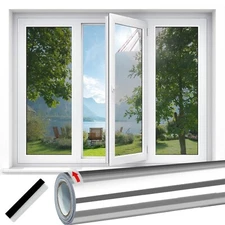 Privacy Film 23.6"x78.7" One Way Window Reflective Film Mirror Tint UV Blacko...