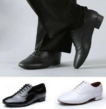 Men's Ballroom Latin Tango Jazz Low heeled Modern Lace Up Dance Shoes