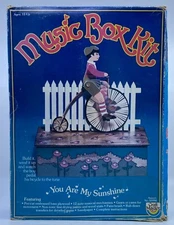 Vintage 1984 Master Craft Music Box Kit You Are My Sunshine 50902 Bicycle