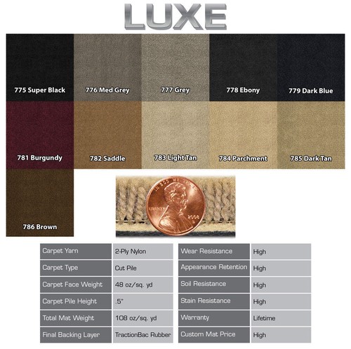 Lloyd 4pc Carpet Floor Mats for 1996-2000 Acura RL - Choose Logo & Color - Picture 8 of 13