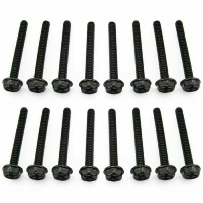 XSPC Radiator #6-32 Radiator Screws, 30mm, Black, 16-pack