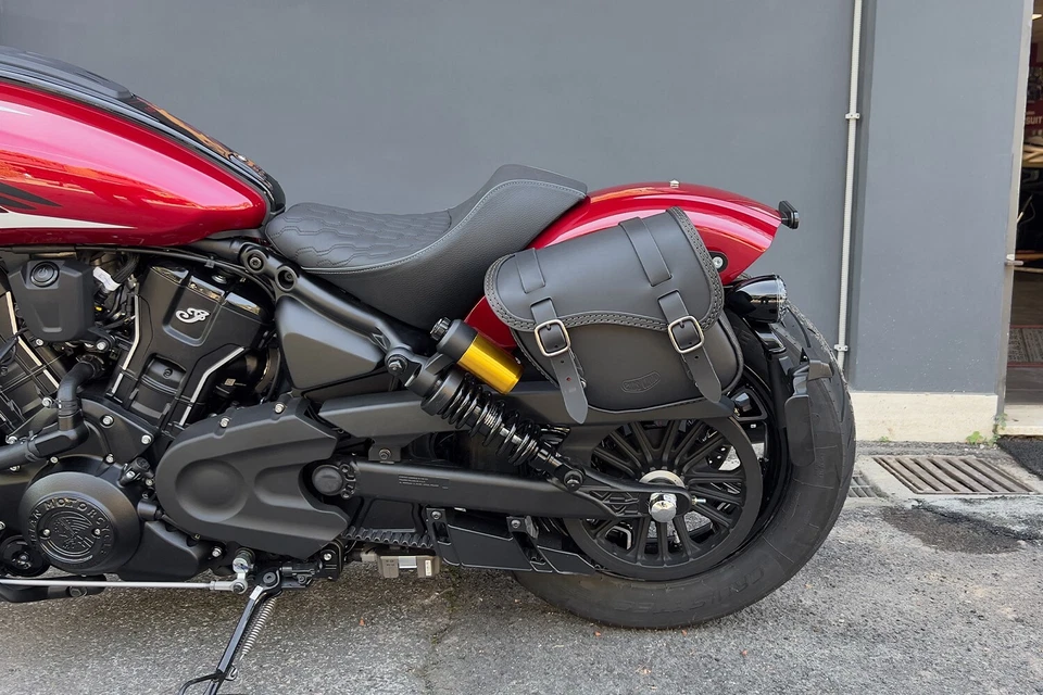 SACOCHE CUIR CÔTÉ GAUCHE INDIAN SCOUT BOBBER 2025-2026, SPORT SCOUT, 101 SCOUT - Photo 4/4