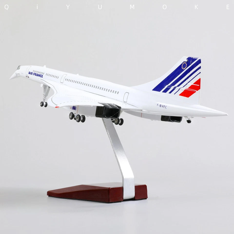 QIYUMOKE 1:125 Scale Die-cast Concorde Airplane Model - Air France Edition - Image 4 of 4