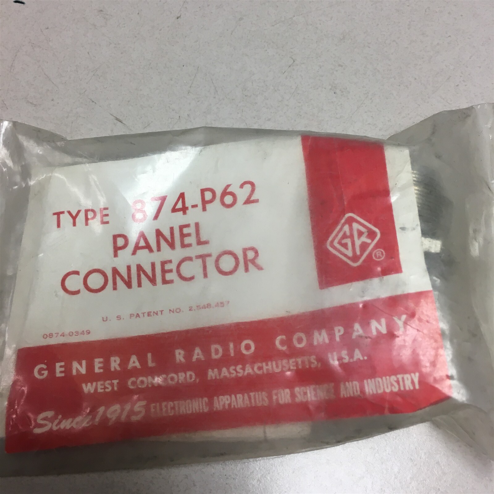 NOS General Radio 874-P62 Panel Connector  H10