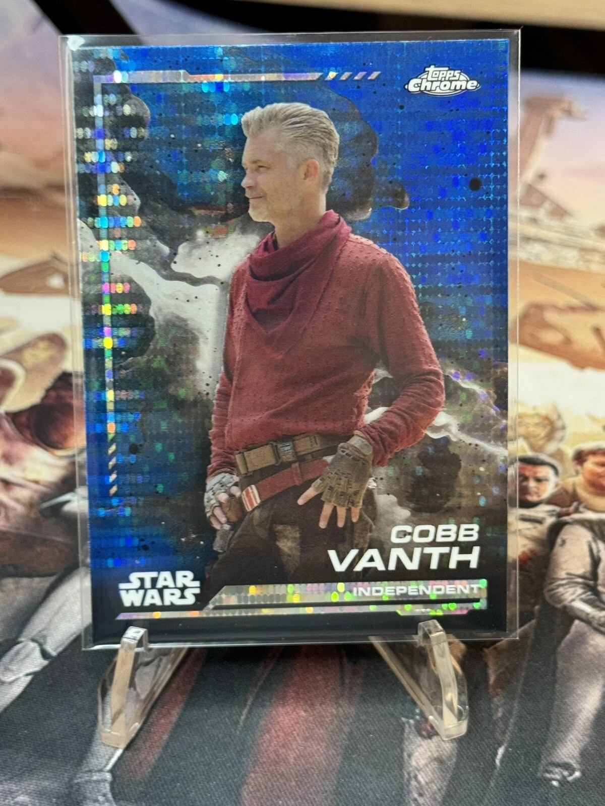 2024 Topps Chrome Star Wars Blue Pulsar Cobb Vanth Breakers Delight