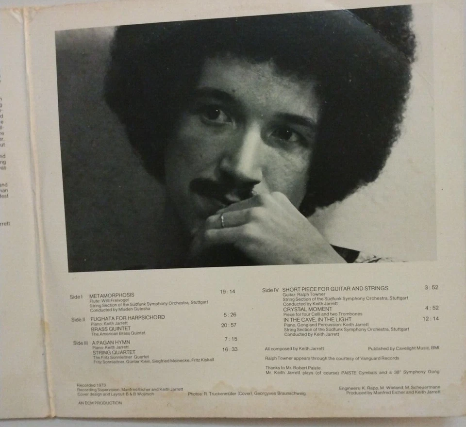 Keith Jarrett In The Ligh 2xLP Vinyl Record Album  1033/34 - Image 3 of 4