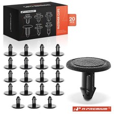 A-Premium 20Pcs 7mm Stem Nylon Front Fender Cowl & Dash Retainer Clips for Honda