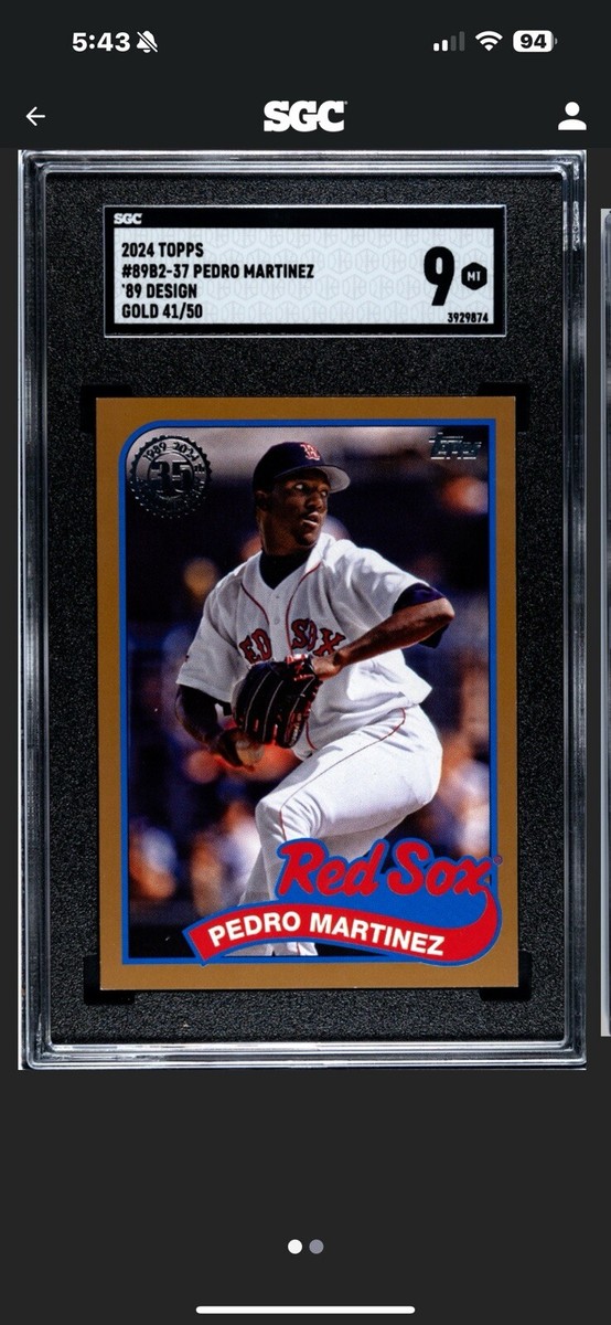 2024 Topps Series 2 - 1989 Topps Baseball Gold Pedro Martinez /50 
