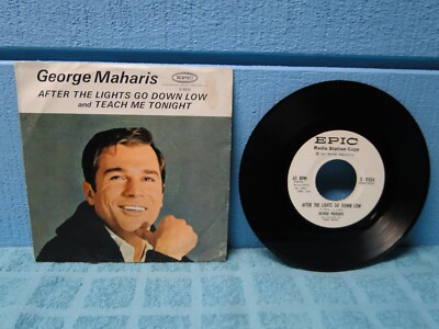 George Maharis After The Lights Go Down Low PROMO 7'' 45 Single XTRA45s SHIP FREE