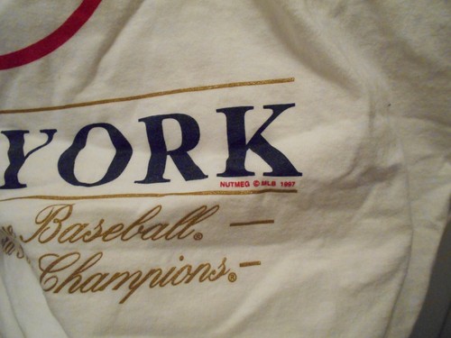 Vintage New York Yankees 1996 World Series Champions Shirt Ringer Lee Sport XL - Picture 8 of 15