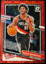 Scoot Henderson 2023-24 Donruss Optic The Rookies Red International Prizm #3