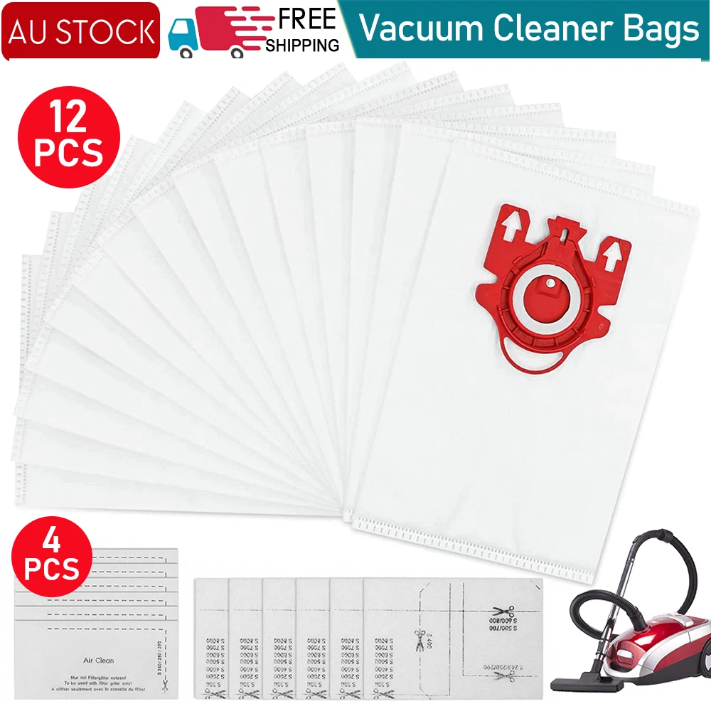 Miele Hyclean 3D Efficiency Dust Bag, Type FJM, 8 Bags & 4 Filters