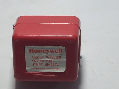 Honeywell WFS6000 Water Flow Switch / 150 PSI, 100C / 1 NPT, 15A 250V