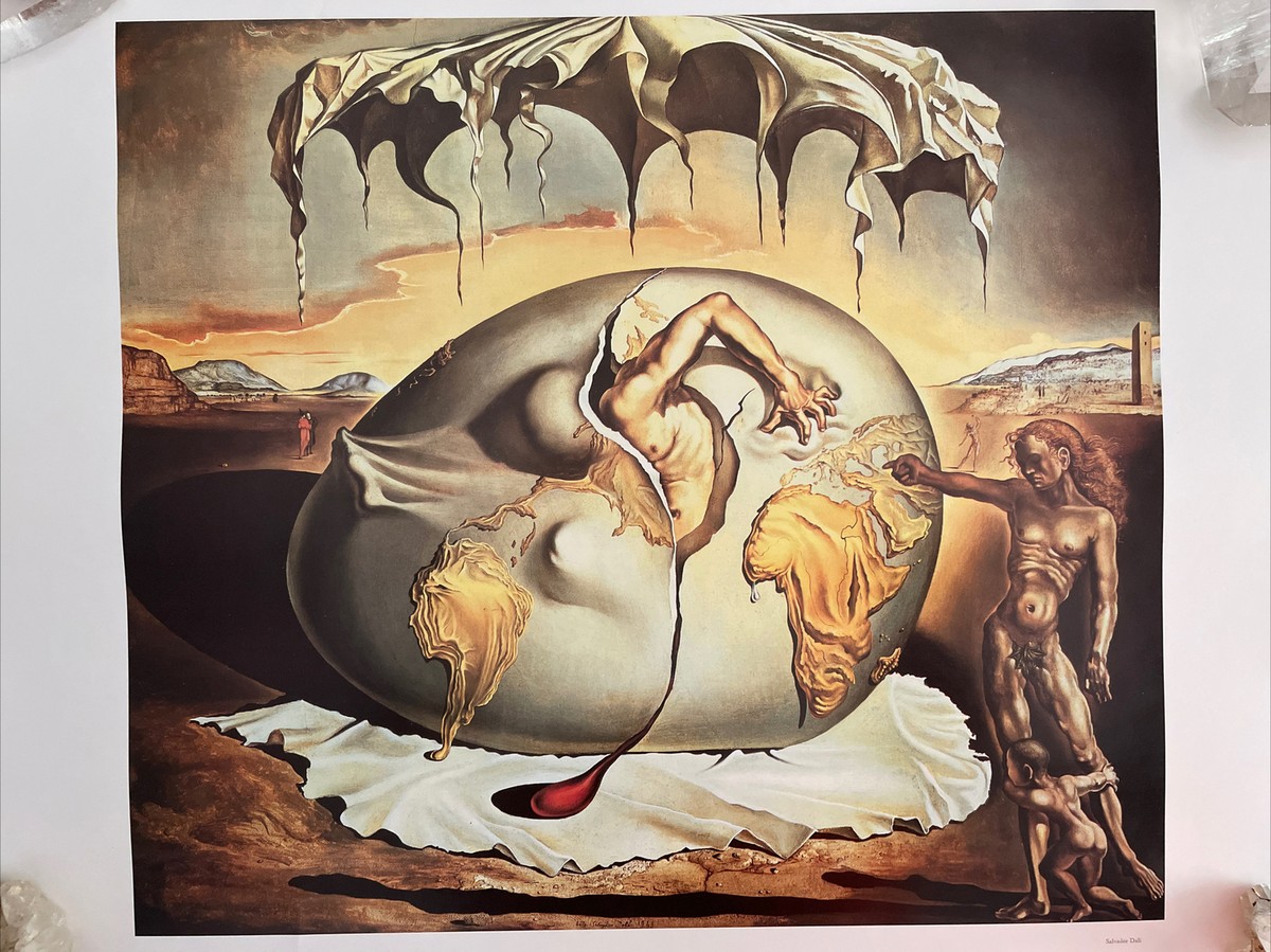 Salvador Dali “Birth Of A New Man”Lithograph Print Unframed