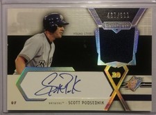 2004 SPx Swatch Supremacy Signatures SCOTT PODSEDNIK Auto Relic /999