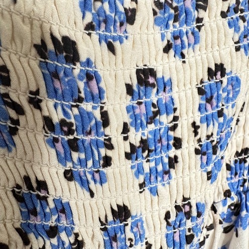 Yumi Kim Lolli Jumpsuit In Honey Cyan Blue Floral Pockets Boho Comfy Size Medium - Picture 9 of 9