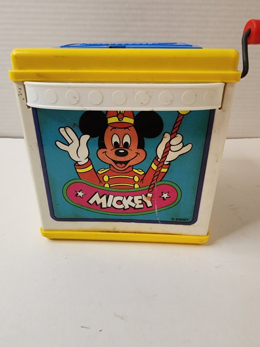 Vintage 1987 Mattel Disney Mickey Mouse Jack in a Box | eBay