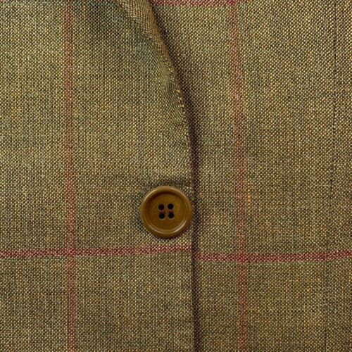 VTG 42 R Kiton Light Brown Windowpane Knit Cashmere / Linen Blend Patch Pocket - Picture 5 of 13