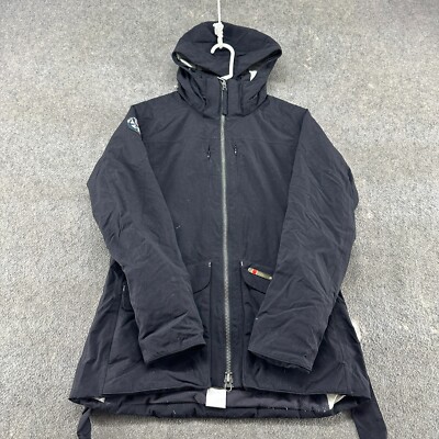 Helly Hansen Jacket Womens M Black Parka Arctic Legacy Ski