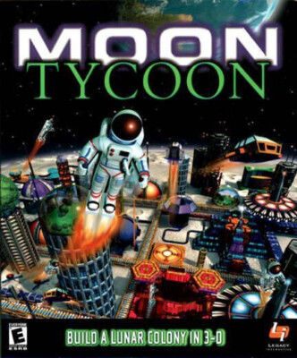 Moon Tycoon PC CD Build Lunar Space Colony Ciyy Empires Sci-Fi Business Sim Game
