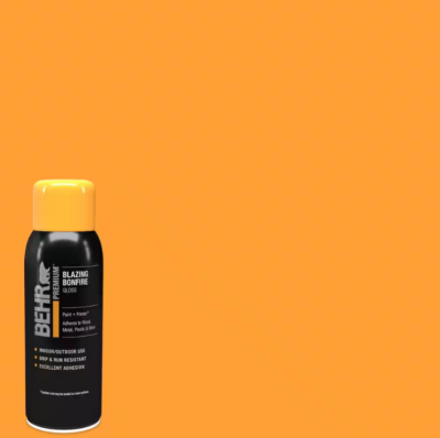 #ad BEHR Blazing Bonfire Gloss Interior Exterior Spray Paint amp; Primer 12 oz. $10.97