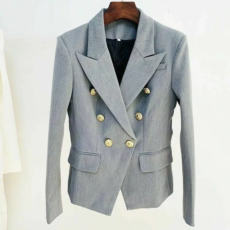 Ladies grey online blazer jacket