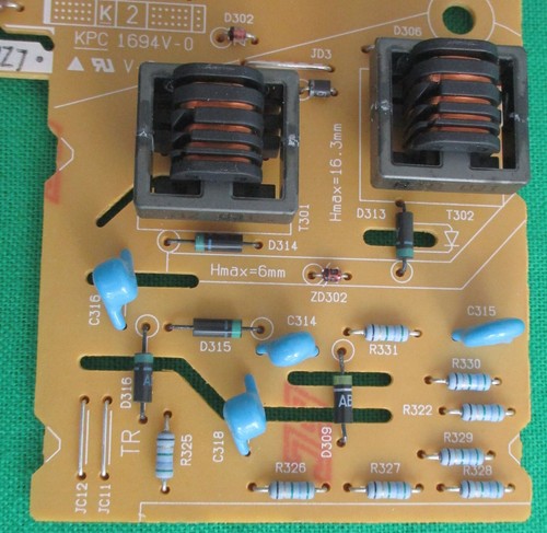 Placa de fuente de alimentación de voltaje Panasonic parte Brother HL2280DW NPKVB12A1B - Imagen 3 de 6