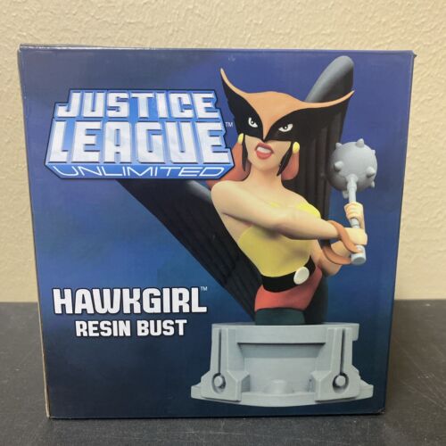 Diamond Select Justice League Hawkgirl Limited Edition Bust 0209/3000 Damaged - Afbeelding 1 van 10