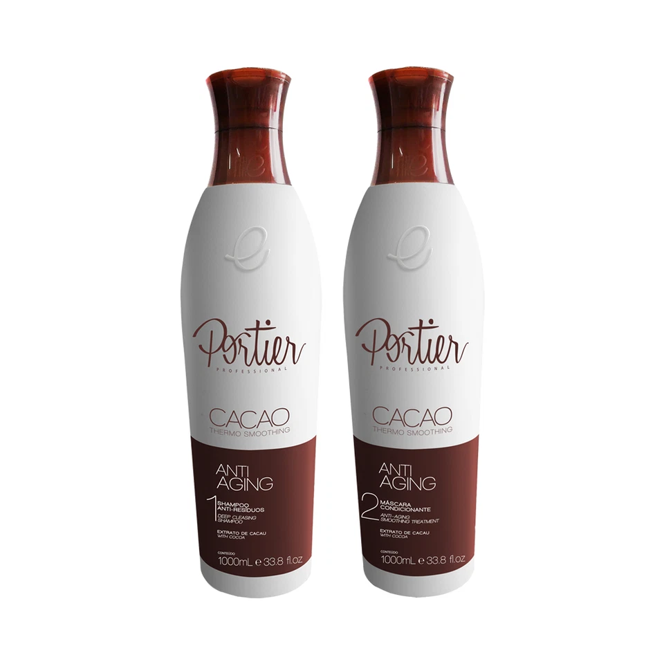 Hair Keratin Portier Cacao Straightening System set 2x1000ml 33,81 OZ - Image 2 of 4