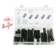 Swordfish 32030 - 114pc Black Oxide Finish Steel Compression Spring Assortment