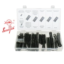 Swordfish 32030 - 114pc Black Oxide Finish Steel Compression Spring Assortment