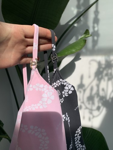 CHANEL 25M COCO BEACH Rose/white CC logo Swimsuit Bodysuit Size 38 New/receipt - Picture 22 of 23