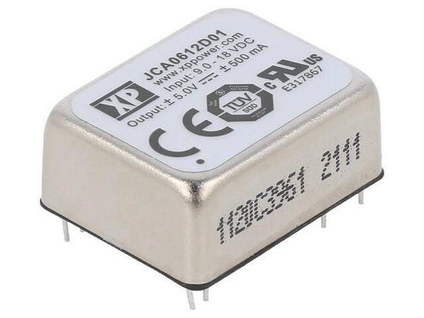JCA0612D01 Wandler: Dc/Dc 6W Ueing: 9-18V Uausg: 5VDC Uausg2: -5VDC 12G Xp Power-image