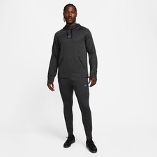 Nike Dri-Fit Academy Football Drill Tracksuit Hoodie Pants Grey Black Size Small