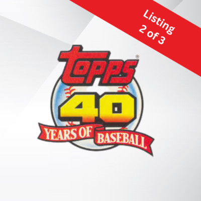 Topps 1991 40 Years of Baseball Trading Card Singles 251-500 Listing  2 of 3