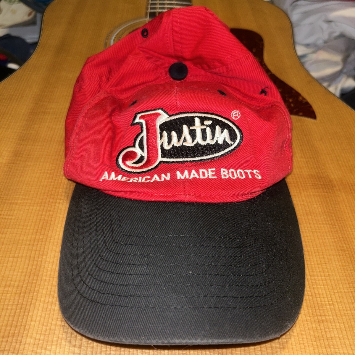 Vintage Justin Boots Company Texas Snapback American Made Boots