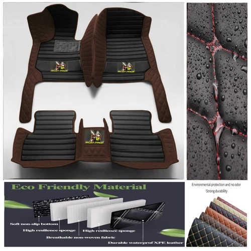 For Dodge Challenger RT Scat Pack Car Floor Mats Custom Auto Carpet Waterproof - Imagen 18 de 44