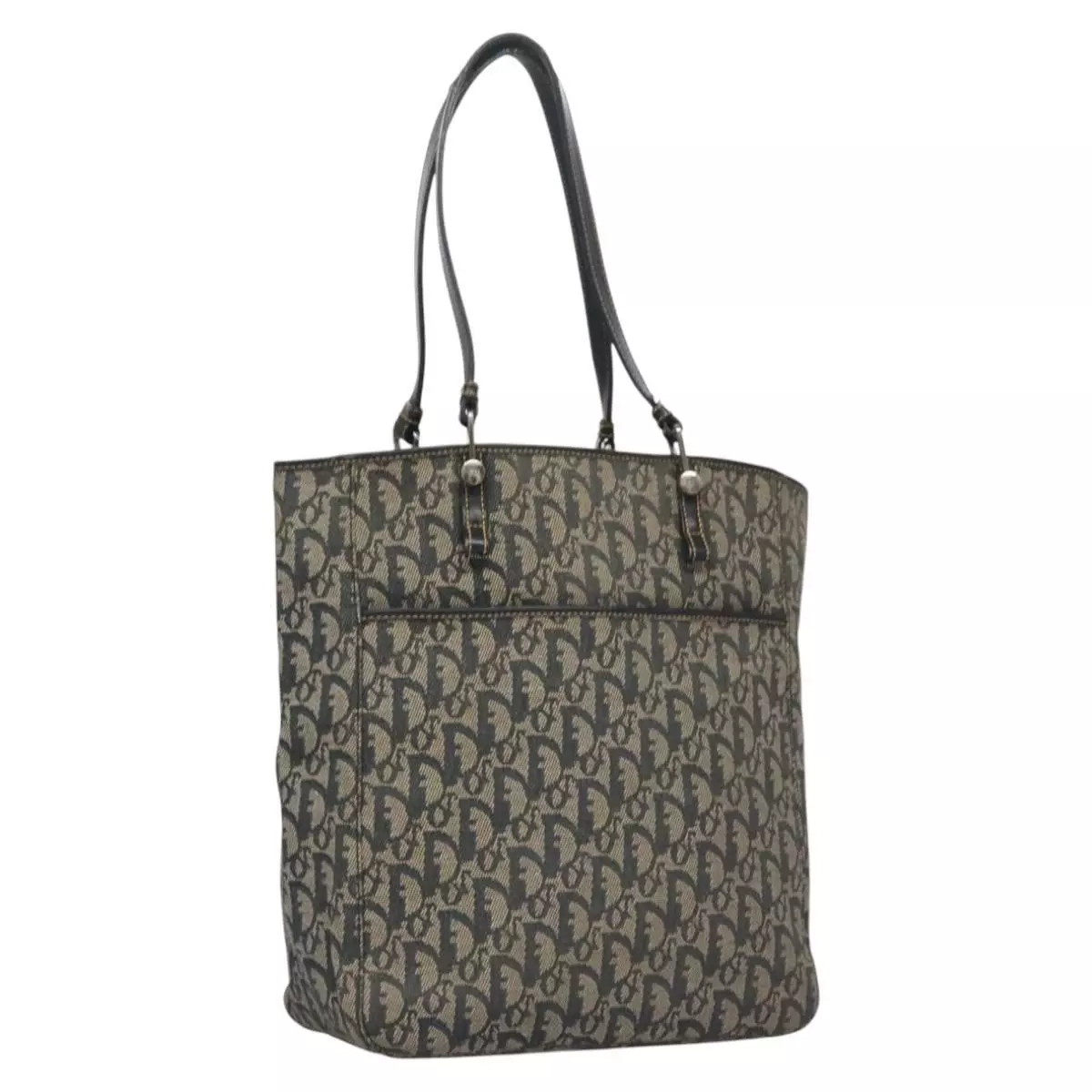 Sac fourre tout Christian Dior Trotter toile bleu marine authentique 113267