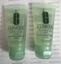 Lot of 2 Clinique Liquid Facial Soap Mild Dry Combination 1fl.oz./30ml. New