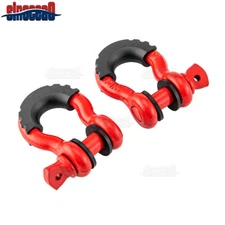 For 2021-2022 2024 Ford Bronco (2) 3/4" D-Ring Shackle+ (2) Isolator+ (8) Washer