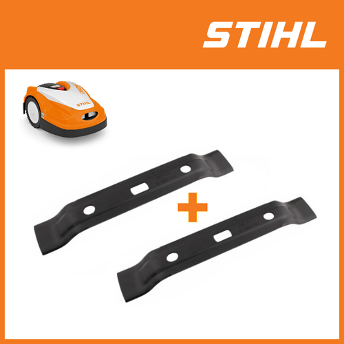 2x 198mm Messer für STIHL RMI 422 / 422 P / 422 PC / RMI 522 Mähroboter