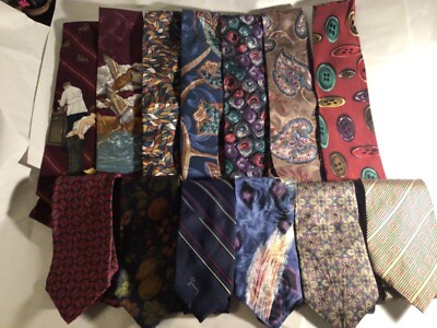 VTG Men s Neck Ties: Oscar De La Renta,Givenchi, Halston, Pierre Cardin CHOICE