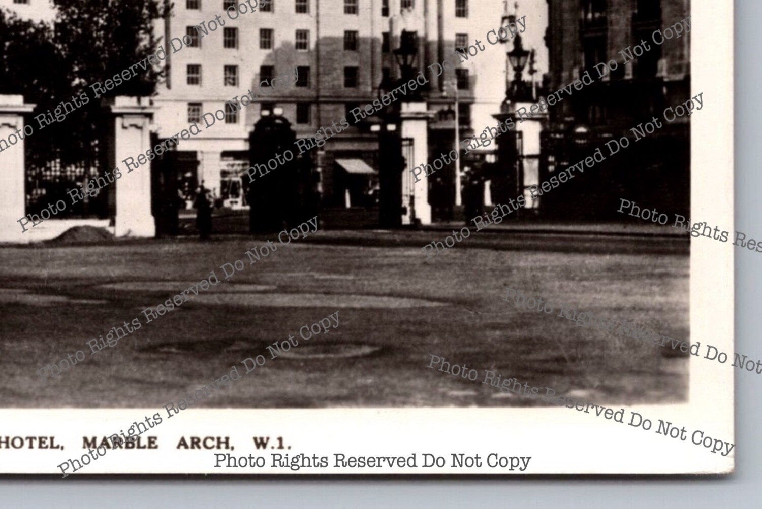 Vintage Postcard RPPC Cumberland Hotel Marble Arch Real Photo England