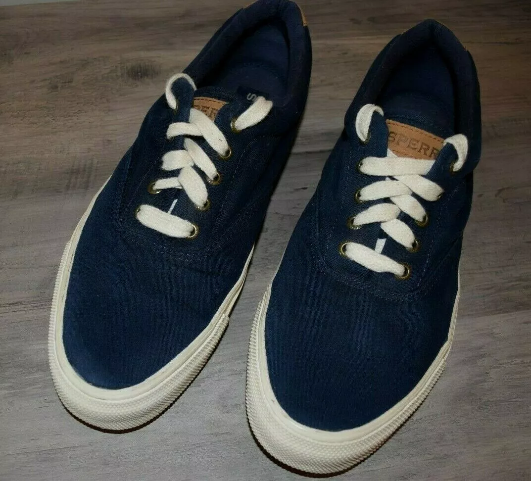 Men s Sperry Boat Shoe Sizes 13 Navy 0569103 Lace Up eBay
