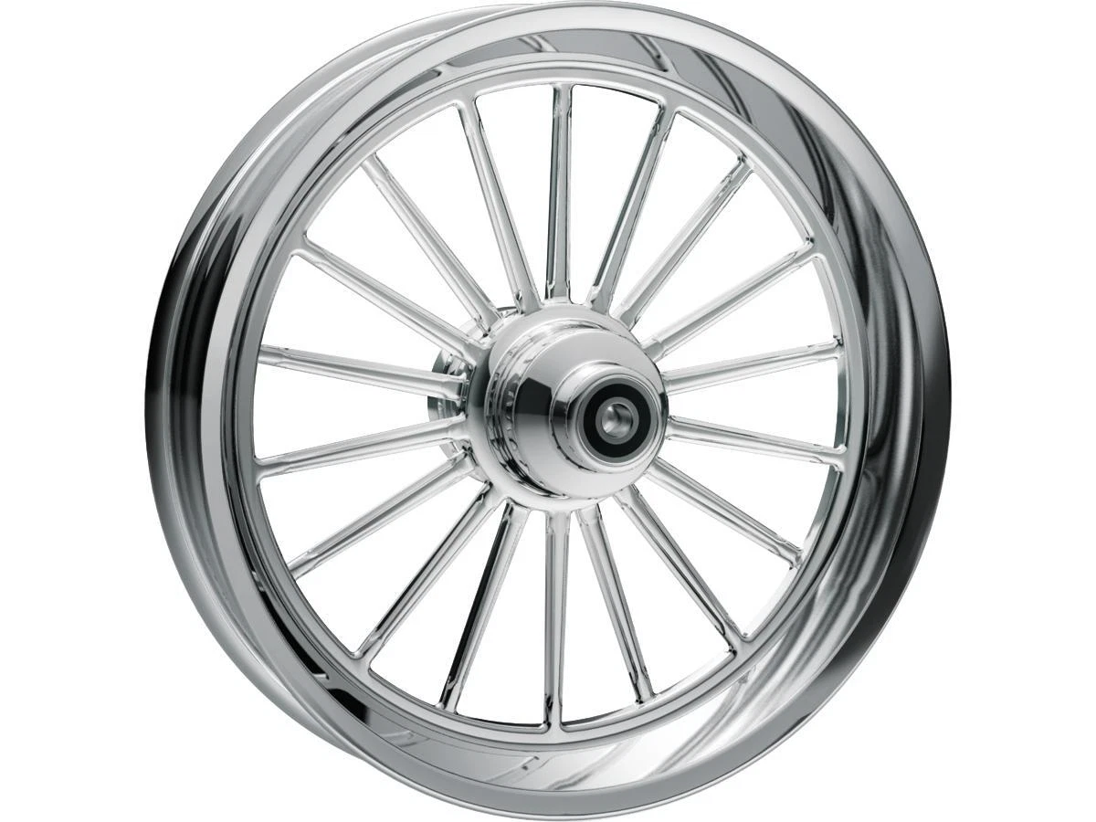 RevTech Motorcycle Motorbike Nitro 18 Billet Wheels Chrome 21 Inch x 3.50 Inch