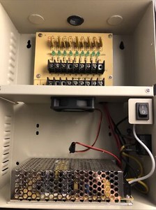 VPBOX9CH12A 9 Channel PTC Power Distribution Box 12V DC / 12A for CCTV Security