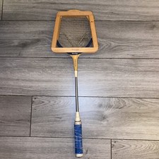 VINTAGE DUNLOP BLUE FLASH TOURNAMENT BADMINTON RACKET WITH FRAME GOOD CONDITION 