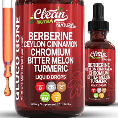 #ad Clean Nutra Organic Ceylon Cinnamon Berberine Liquid Drops Supplement $15.99