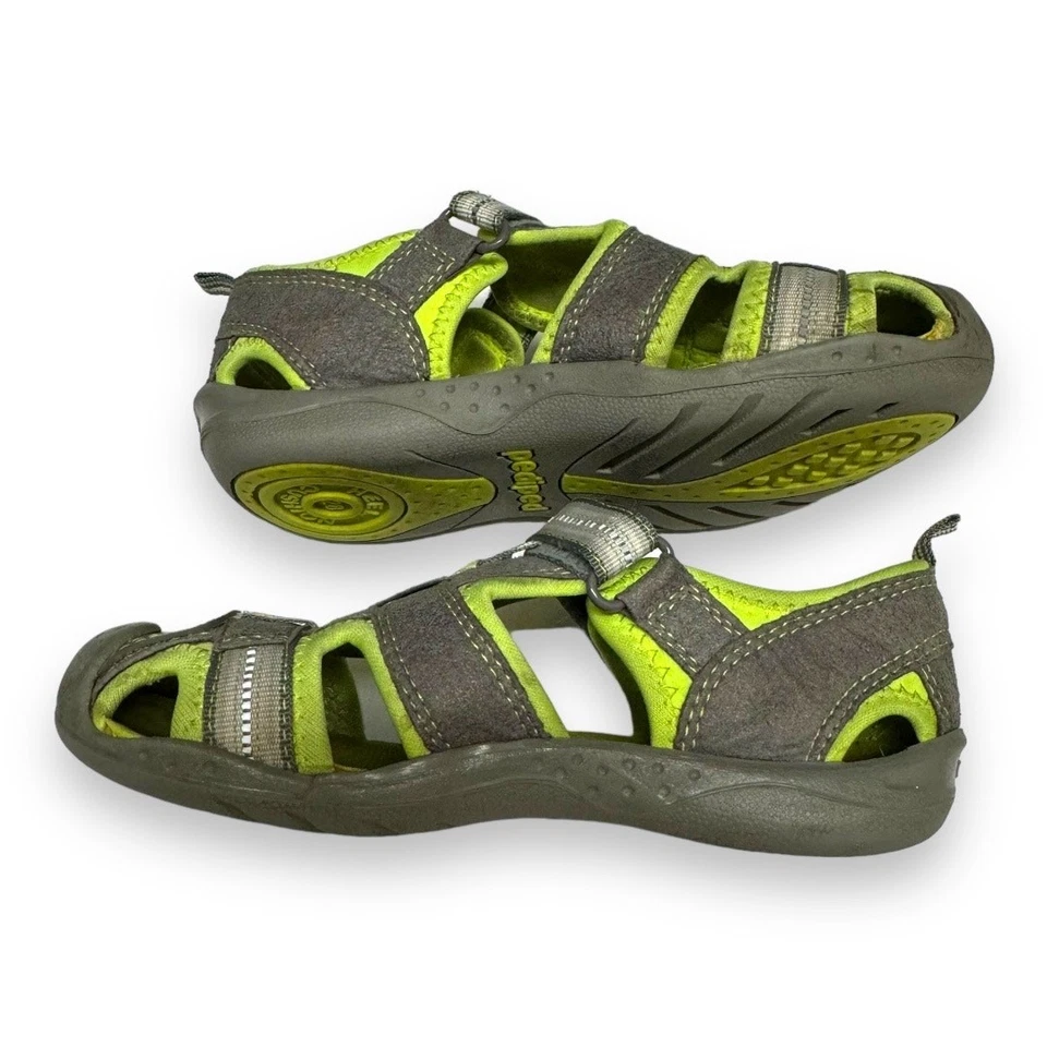 Zapatos Pediped Unisex Niños Talla 11 11.5 28 Flex Sahara Gris Lima Agua Seguro Niños Foto 4 de 4